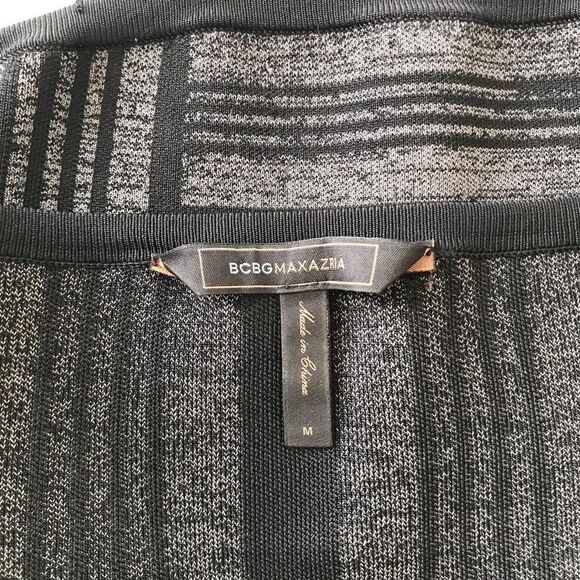 BCBG Maxazria strapless stripe bodycon Dress M - Picture 9 of 11